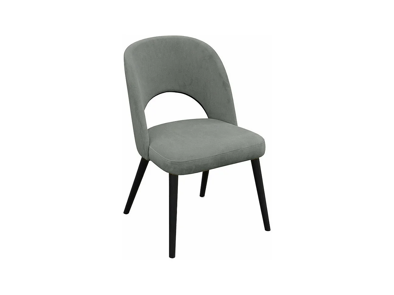 Chaise Sparks 197, Noir, 81x50x44cm, Tapisserie, En bois, Bois|Polywood