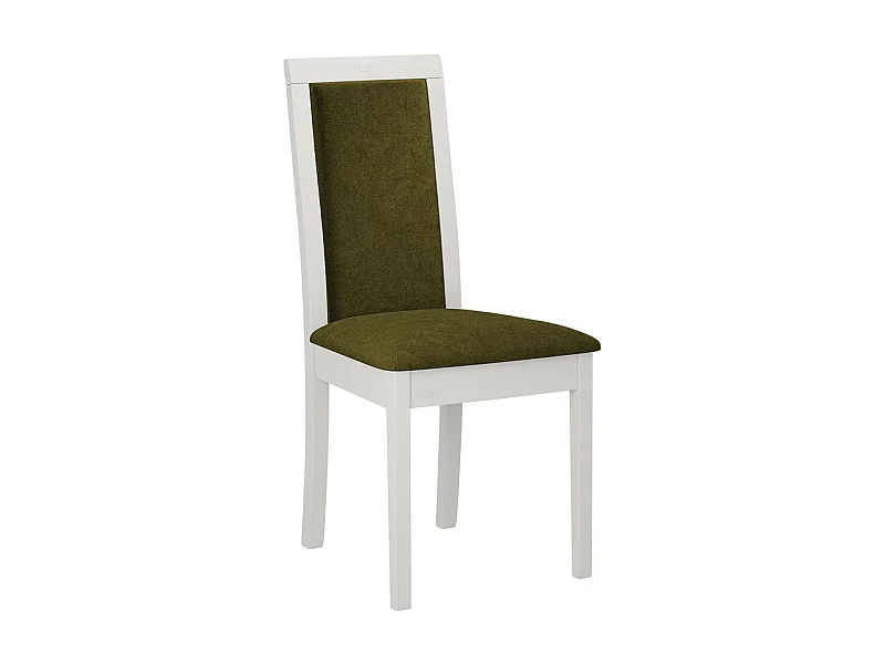 Silla Victorville 343, Verde|Blanco, 93x45x41cm, Tapiz, De madera, Madera