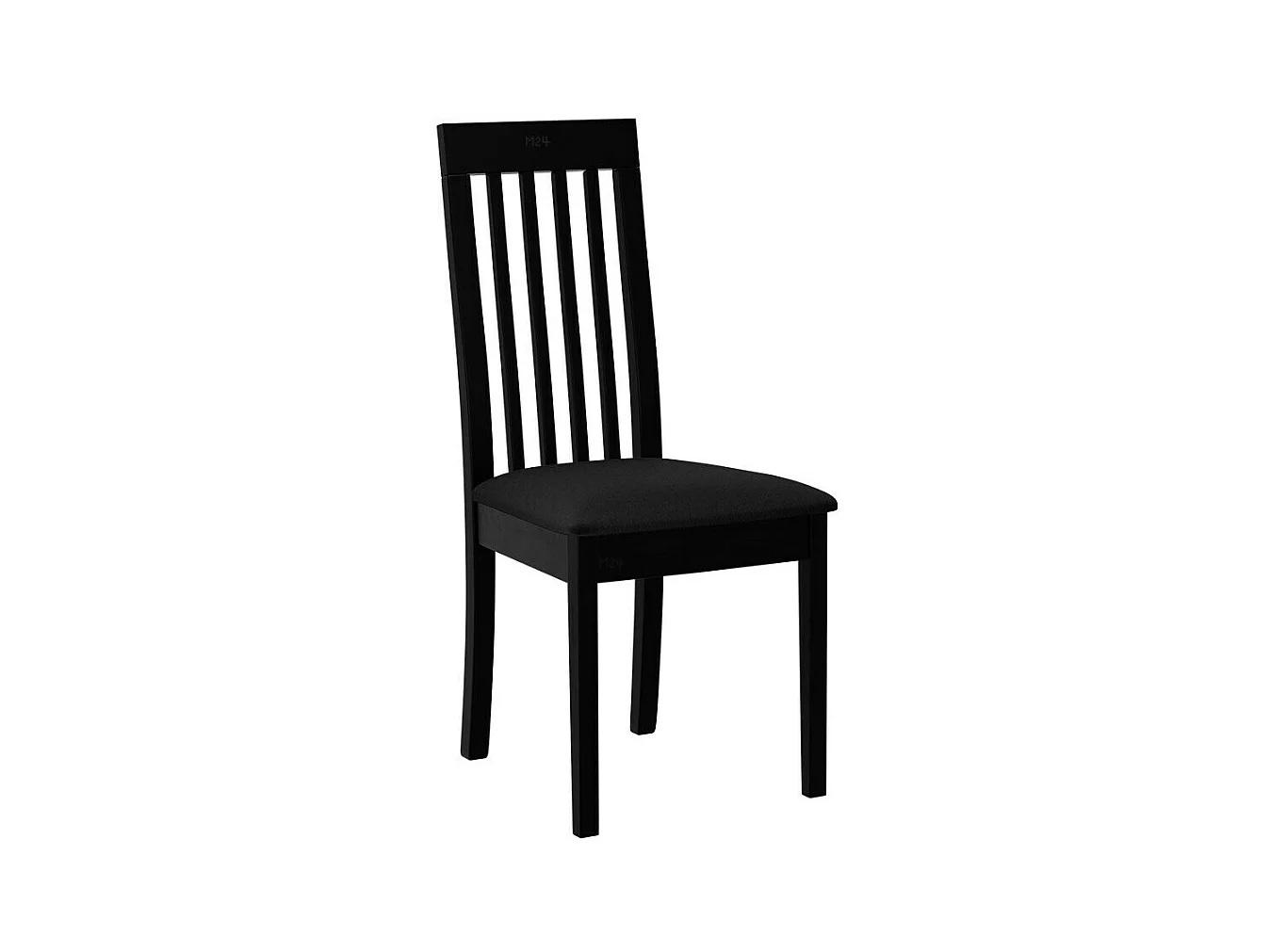 Silla Victorville 347, Negro, 96x45x41cm, Tapiz, De madera, Madera