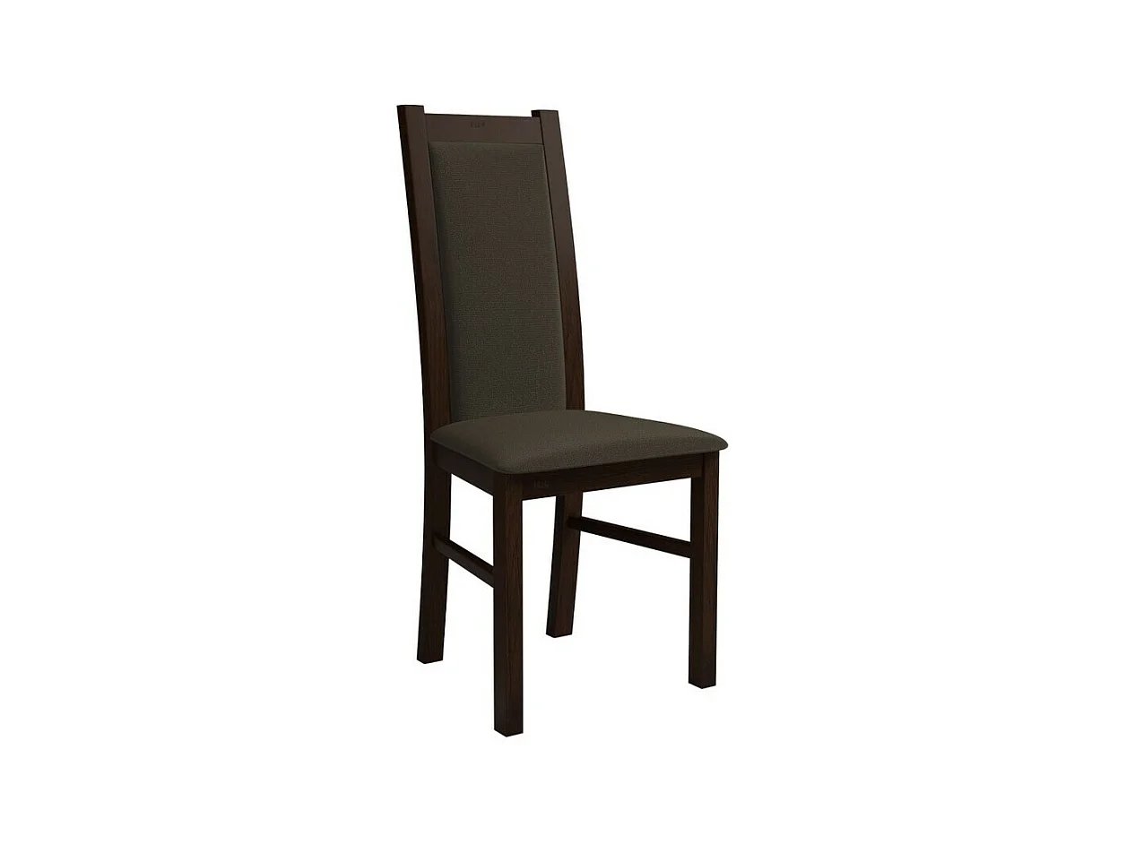 Chaise Sparks 116, Marron|Noix, 95x44x40cm, Tapisserie, En bois, Bois