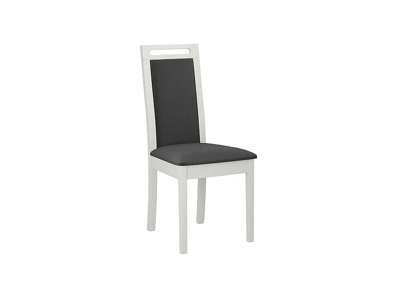 Silla Victorville 344, Gris oscuro|Blanco, 96x45x41cm, Tapiz, De madera, Madera