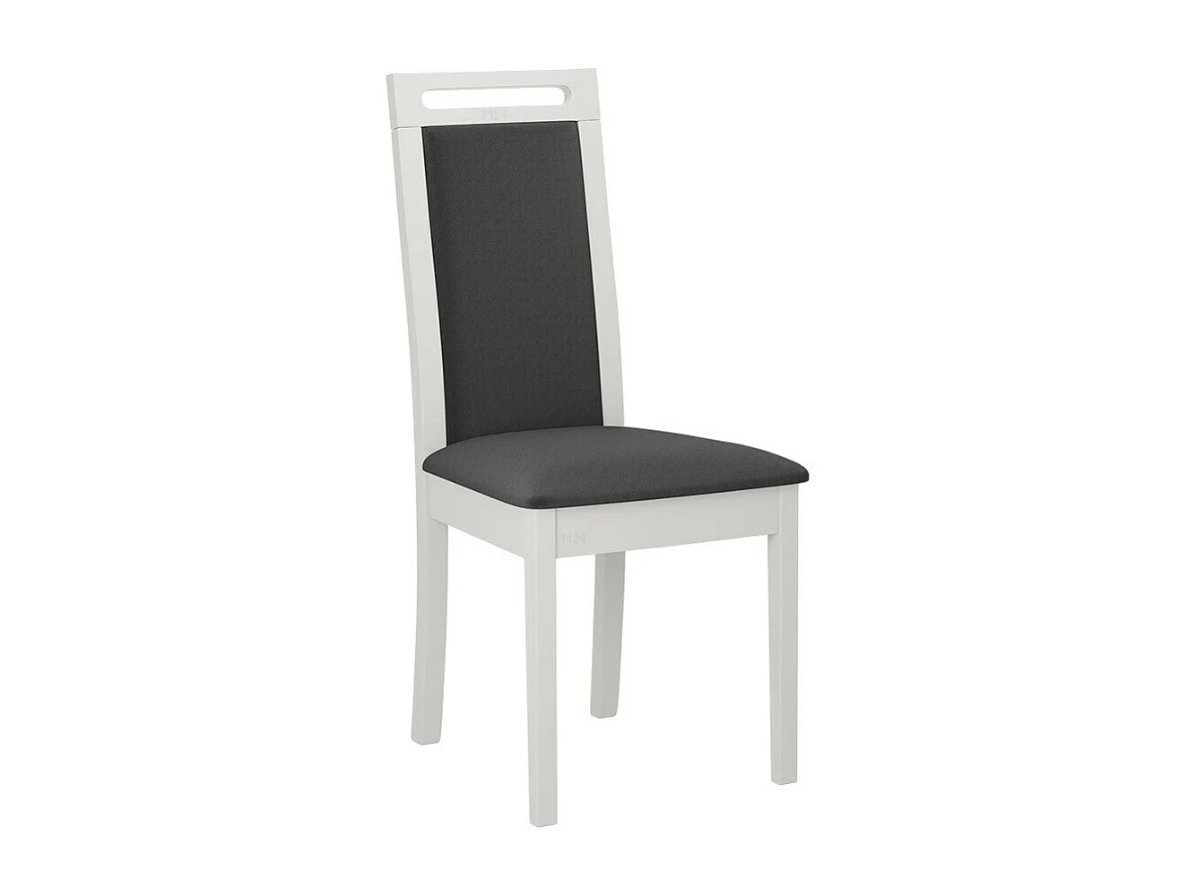 Silla Victorville 344, Gris oscuro|Blanco, 96x45x41cm, Tapiz, De madera, Madera