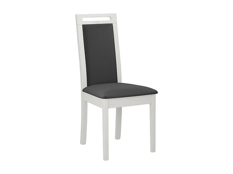 Silla Victorville 344, Gris oscuro|Blanco, 96x45x41cm, Tapiz, De madera, Madera