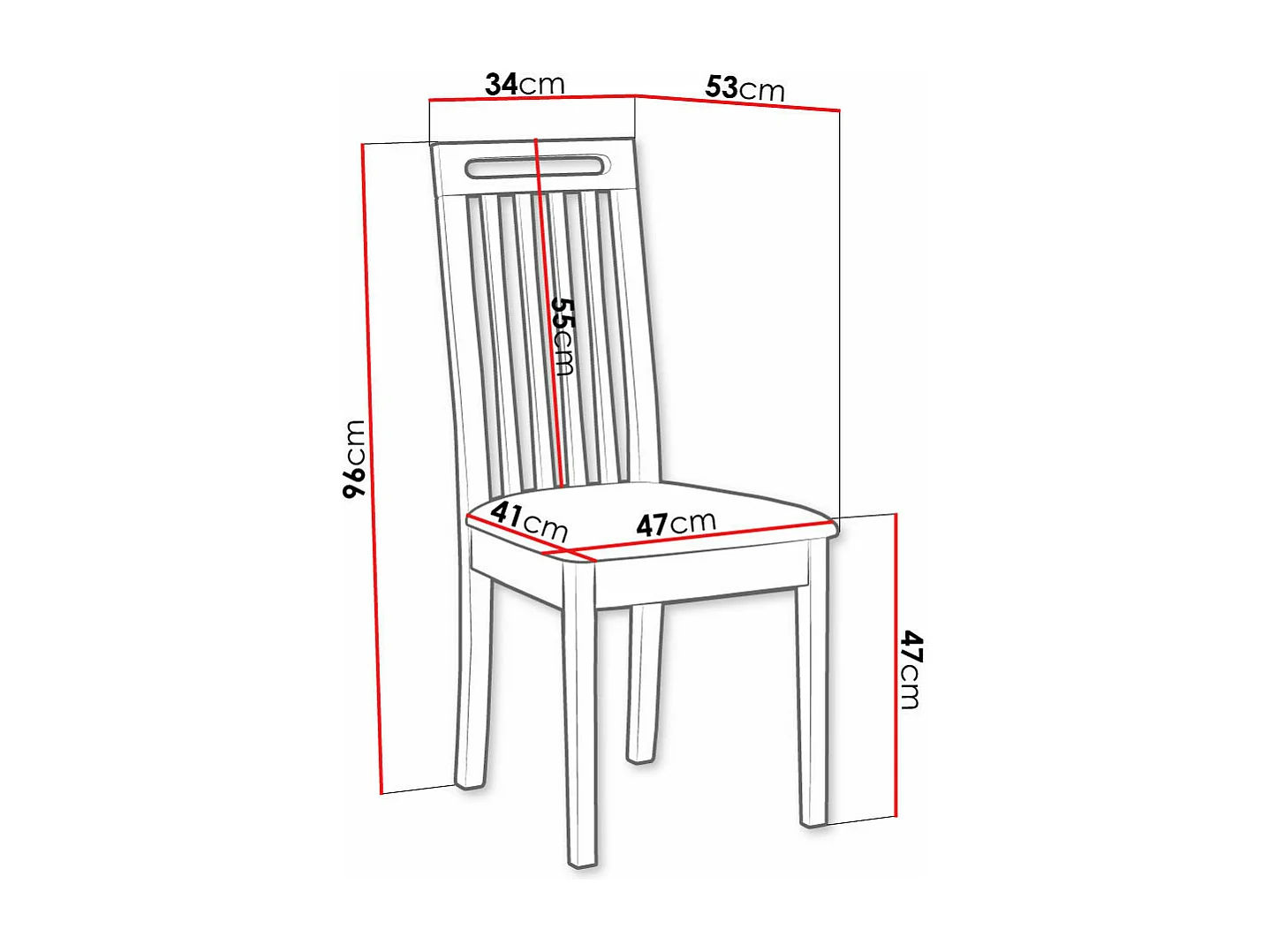 Chaise Victorville 348, Brun clair|Sonoma chêne, 96x47x53cm, Tapisserie, En bois, Bois