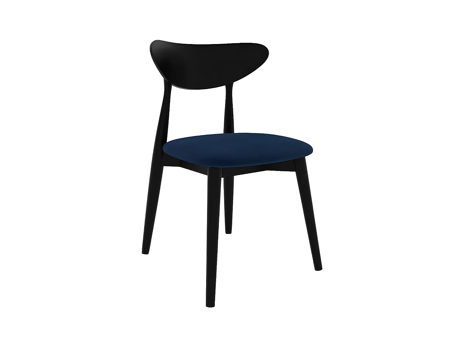 Chaise Racine 110, 79x49x49cm, Tapisserie, En bois, Stratifié