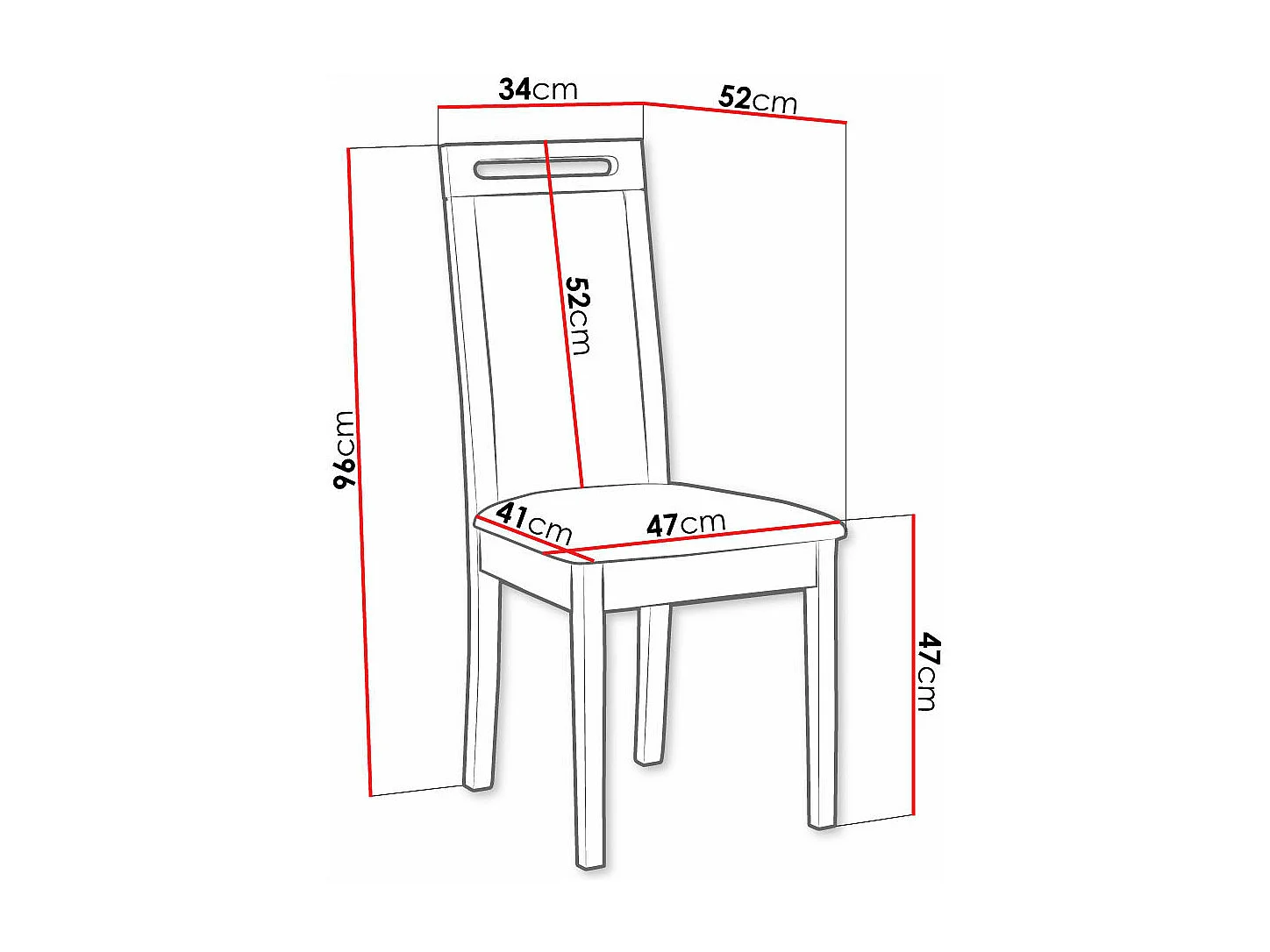 Chaise Victorville 344, Noyer|Vert, 96x47x52cm, Tissu, En bois, Bois