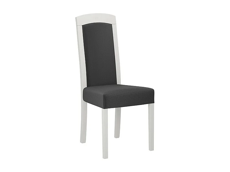 Silla Victorville 345, Gris oscuro|Blanco, 96x45x41cm, Tapiz, De madera, Madera