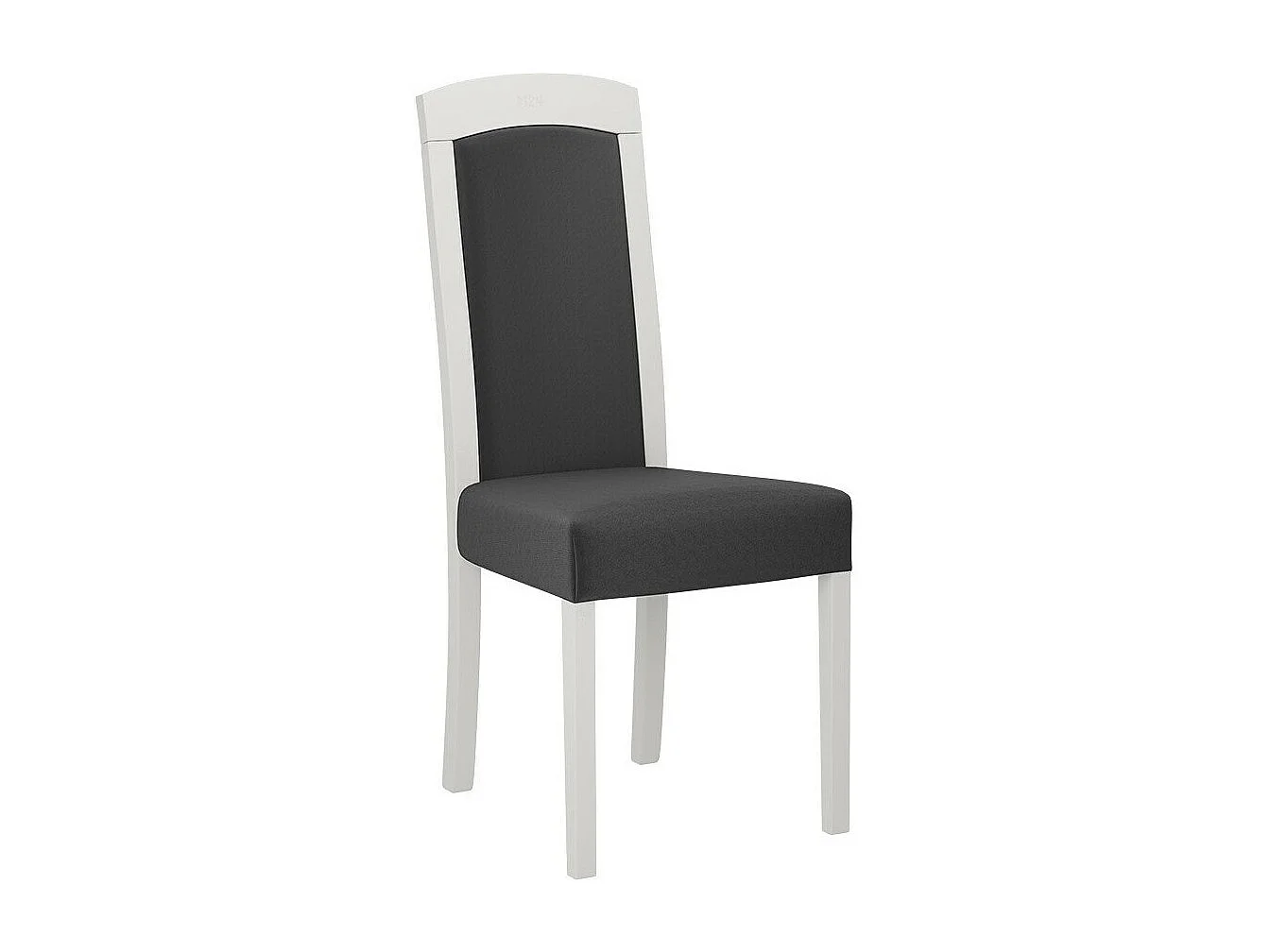 Silla Victorville 345, Gris oscuro|Blanco, 96x45x41cm, Tapiz, De madera, Madera