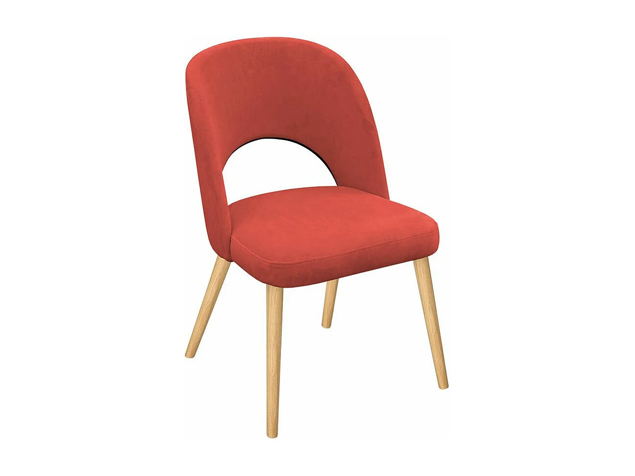 Chaise Sparks 197, Hêtre, 81x50x44cm, Tapisserie, En bois, Polywood|Bois