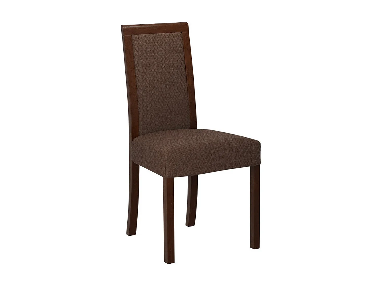 Chaise Victorville 161, Marron|Noix, 93x45x41cm, Tapisserie, En bois, Bois