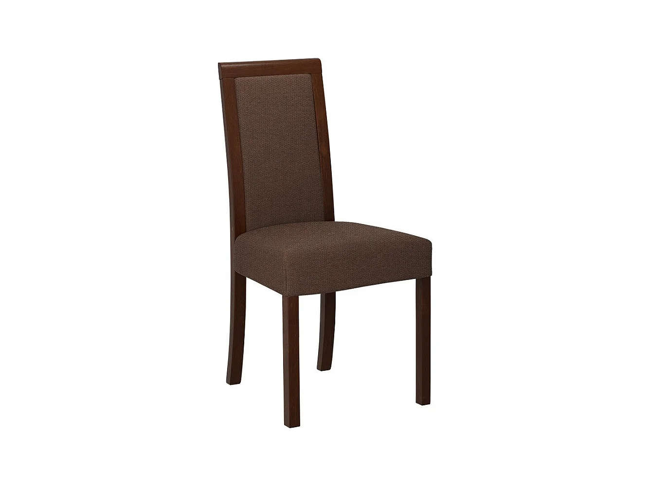 Chaise Victorville 161, Noix|Marron, 93x45x41cm, Tapisserie, En bois, Bois