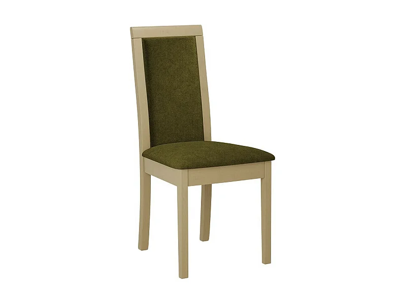 Silla Victorville 343, Roble Sonoma|Verde, 93x45x41cm, Tapiz, De madera, Madera