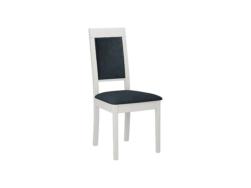 Silla Victorville 340, Azul|Blanco, 93x47x43cm, Tapiz, De madera, Madera