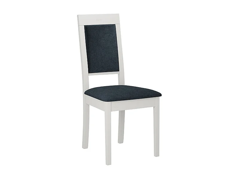 Silla Victorville 340, Azul|Blanco, 93x47x43cm, Tapiz, De madera, Madera