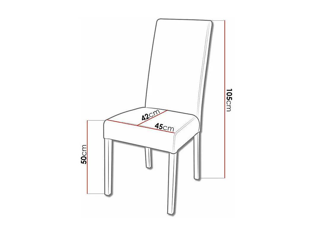 Silla Sparks 184, Wengué, 105x45x42cm, Tapiz, De madera, Madera