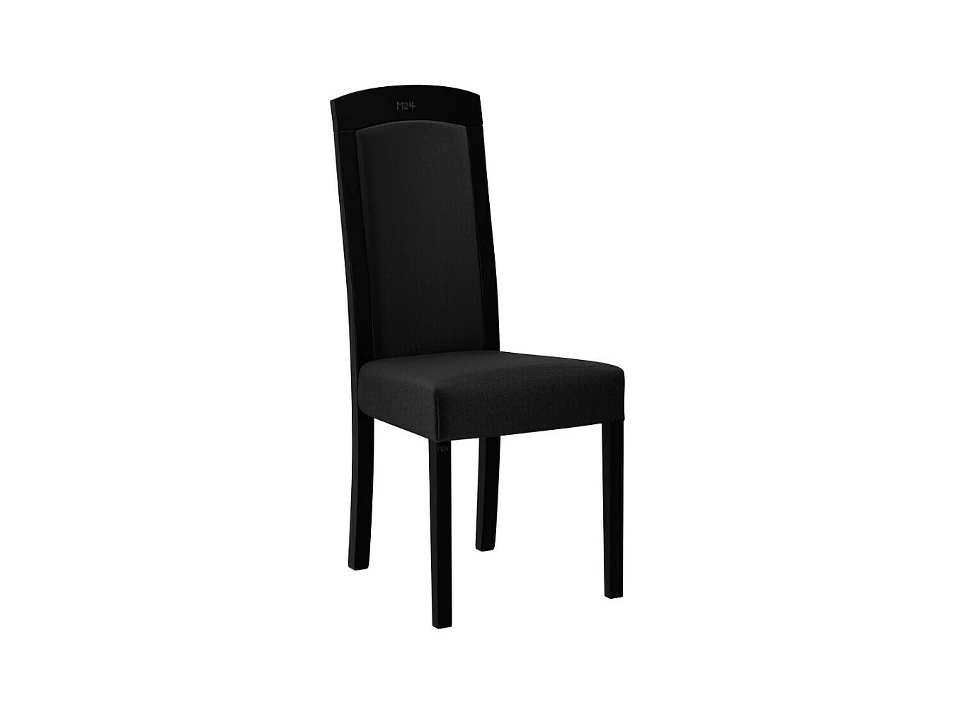 Silla Victorville 345, Negro, 96x45x41cm, Tapiz, De madera, Madera