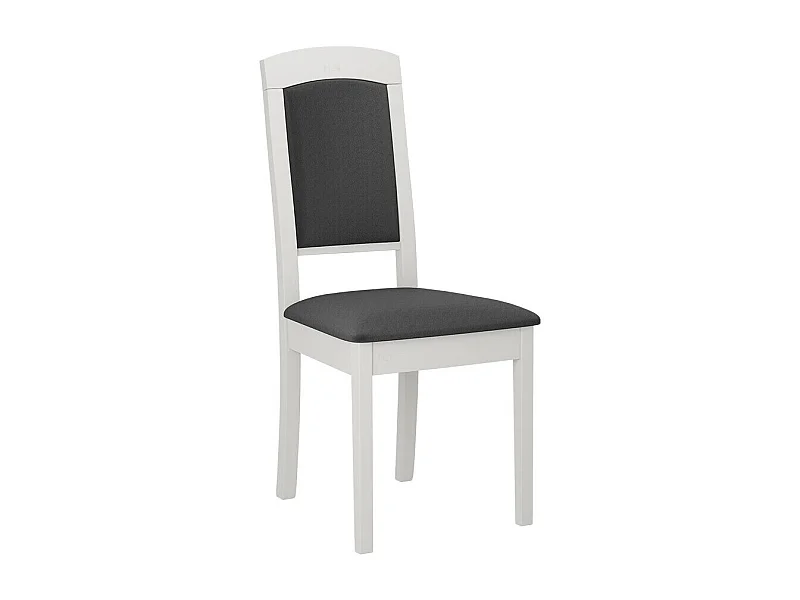 Silla Victorville 338, Gris oscuro|Blanco, 96x47x43cm, Tapiz, De madera, Madera