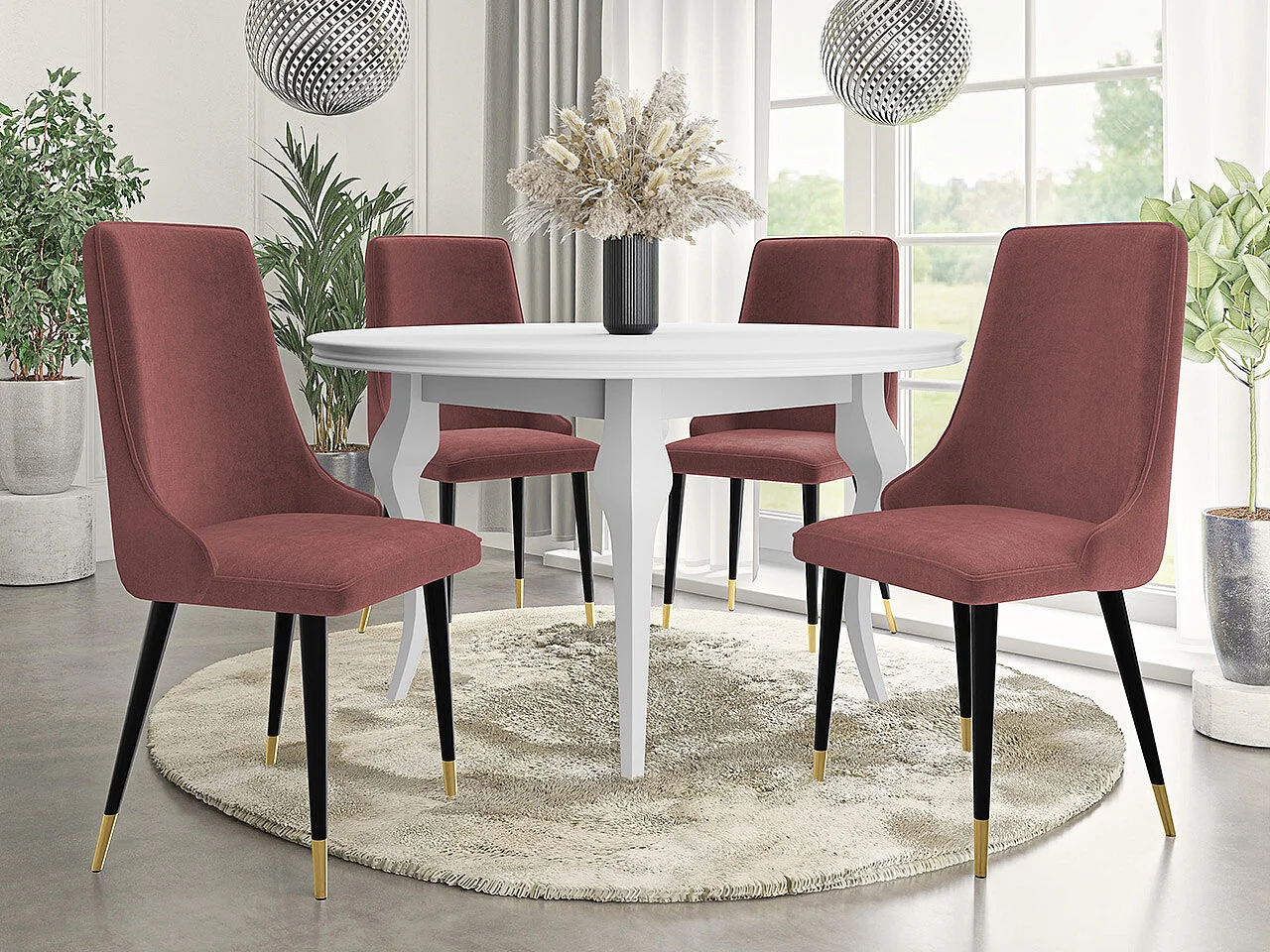 Silla Jackson 106, 91x48x55cm, Tapiz, Metálico, Madera