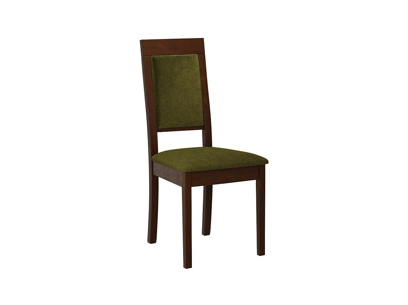 Silla Victorville 340, Nogal|Verde, 93x47x43cm, Tapiz, De madera, Madera