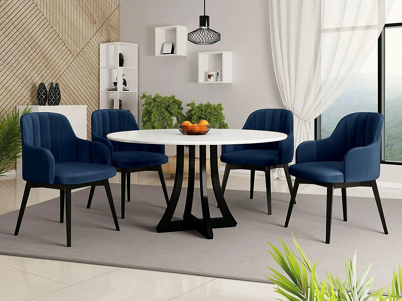 Chaise Racine 105, 81x52x54cm, Tapisserie, En bois, Stratifié