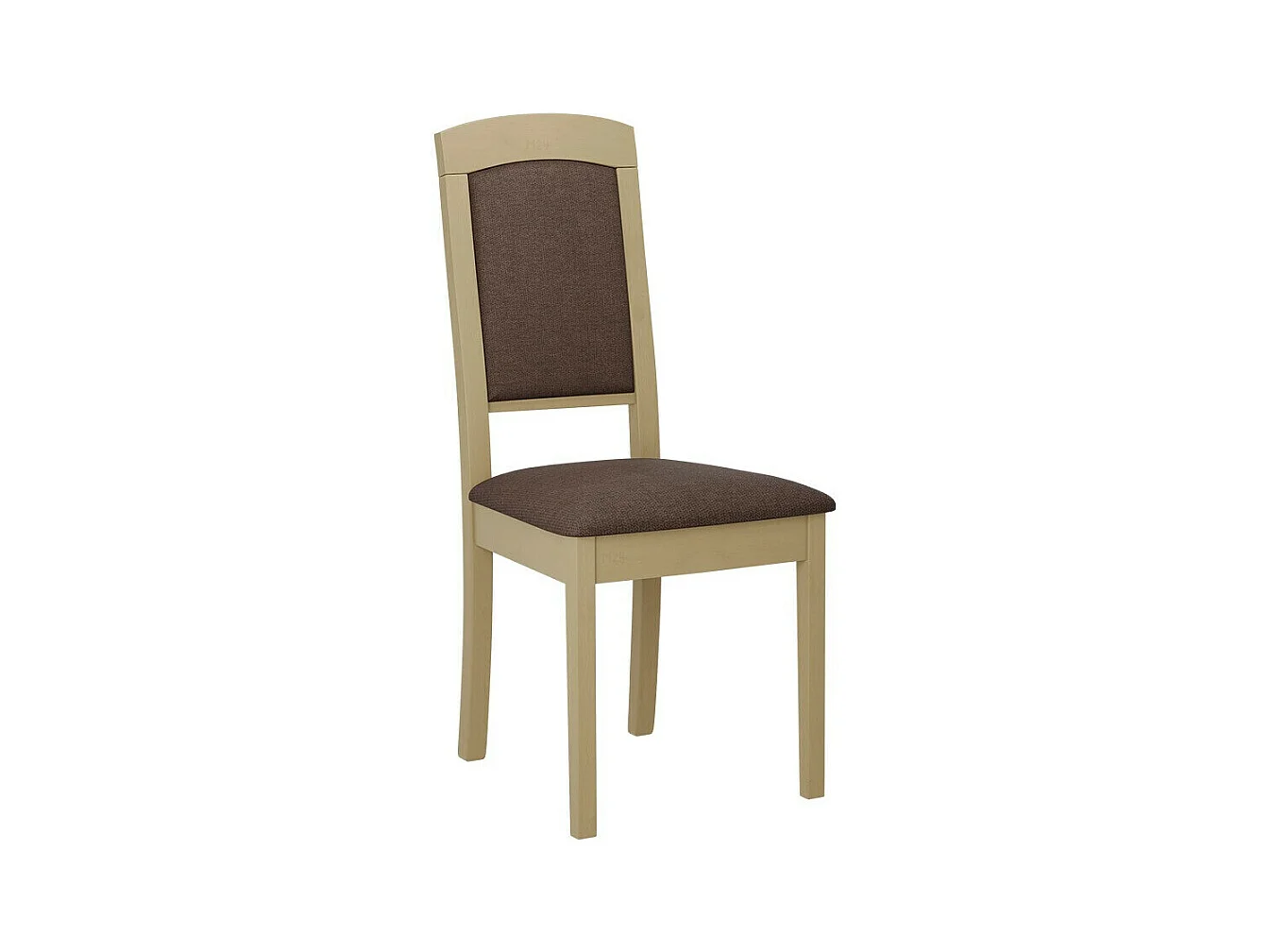 Chaise Victorville 338, Marron|Sonoma chêne, 96x47x52cm, Tapisserie, En bois, Bois