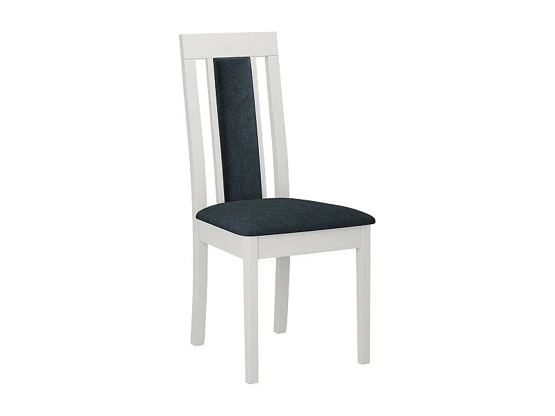 Silla Victorville 342, Azul|Blanco, 96x45x41cm, Tapiz, De madera, Madera