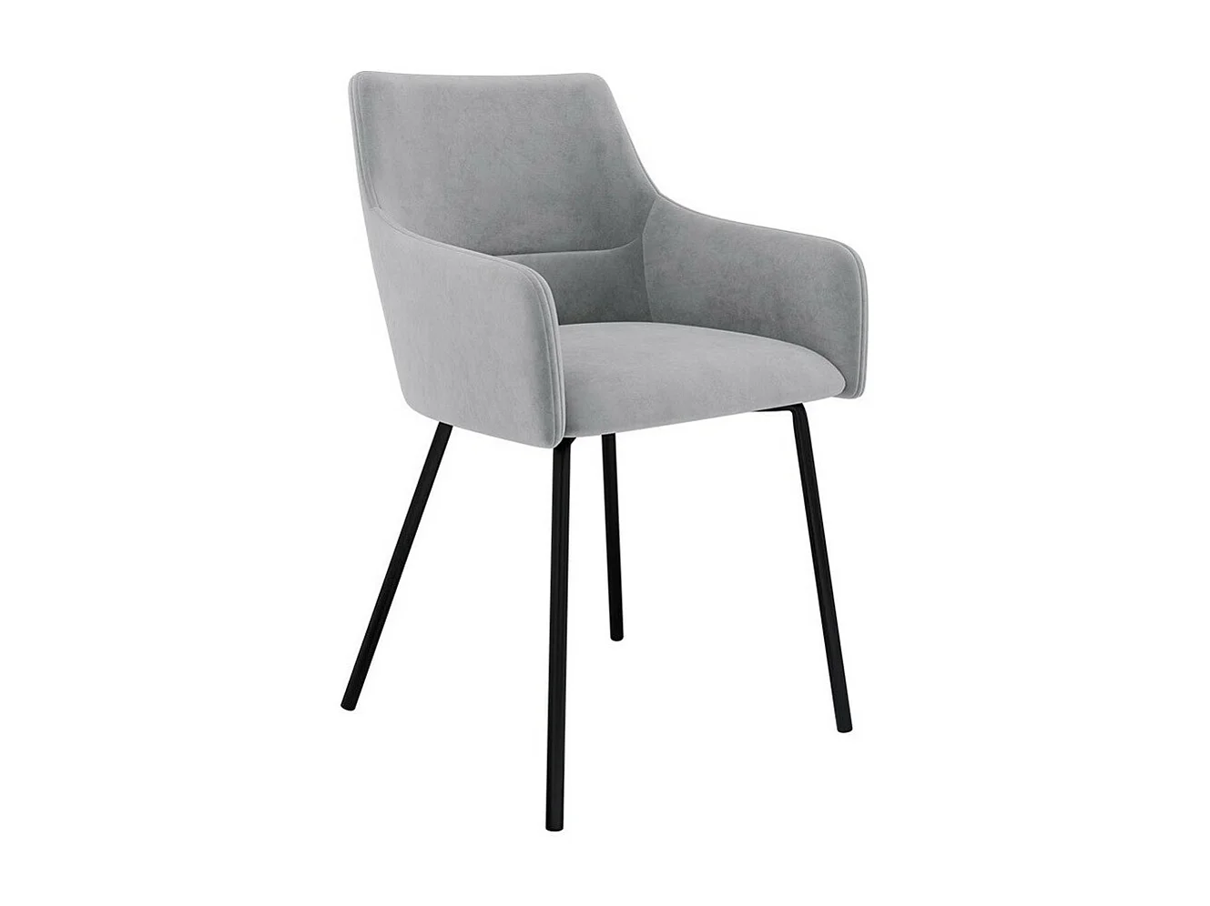 Chaise Jackson 109, 81x54x57cm, Tapisserie, Métallique, Bois