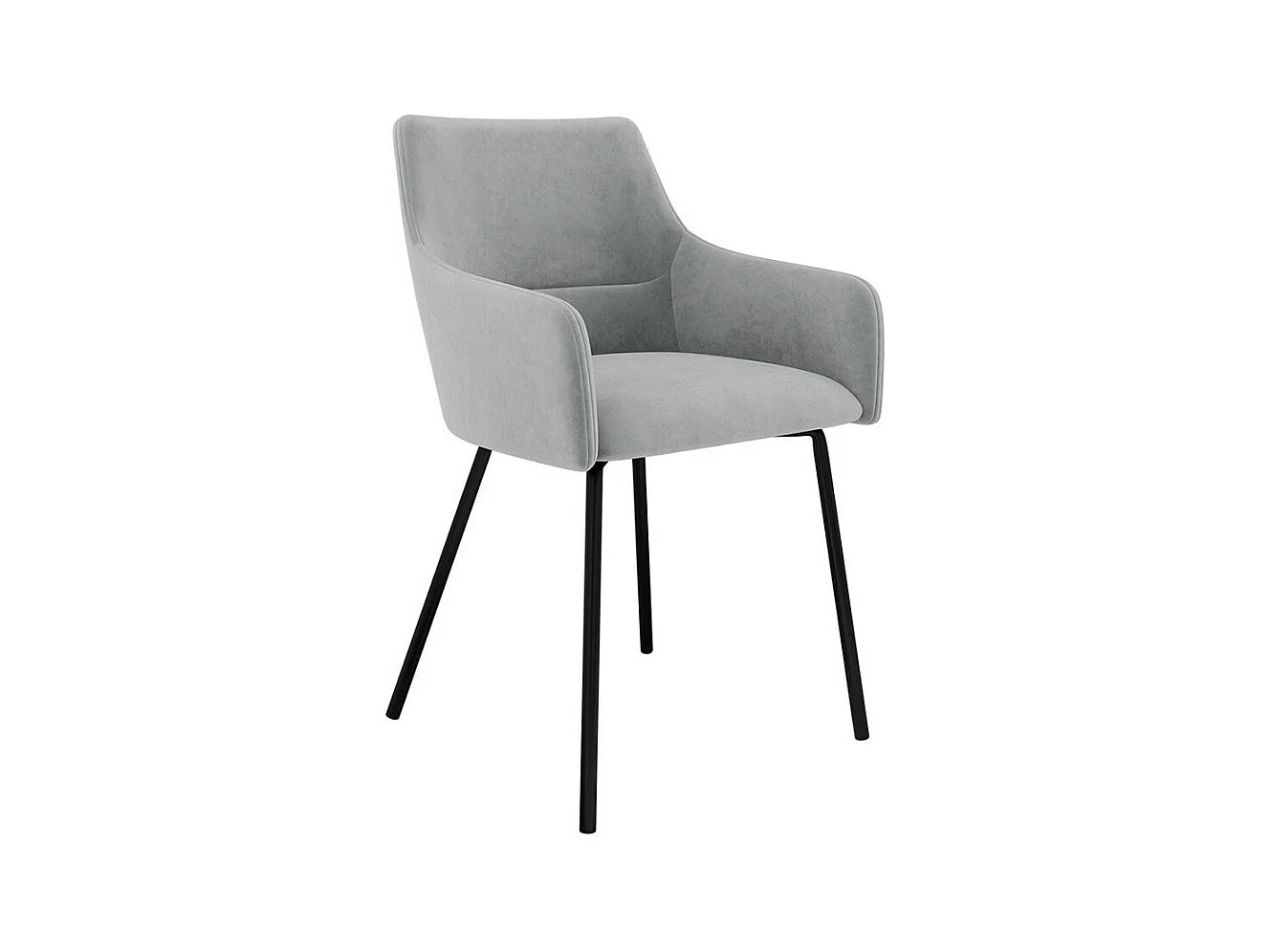 Chaise Jackson 109, 81x54x57cm, Tapisserie, Métallique, Bois