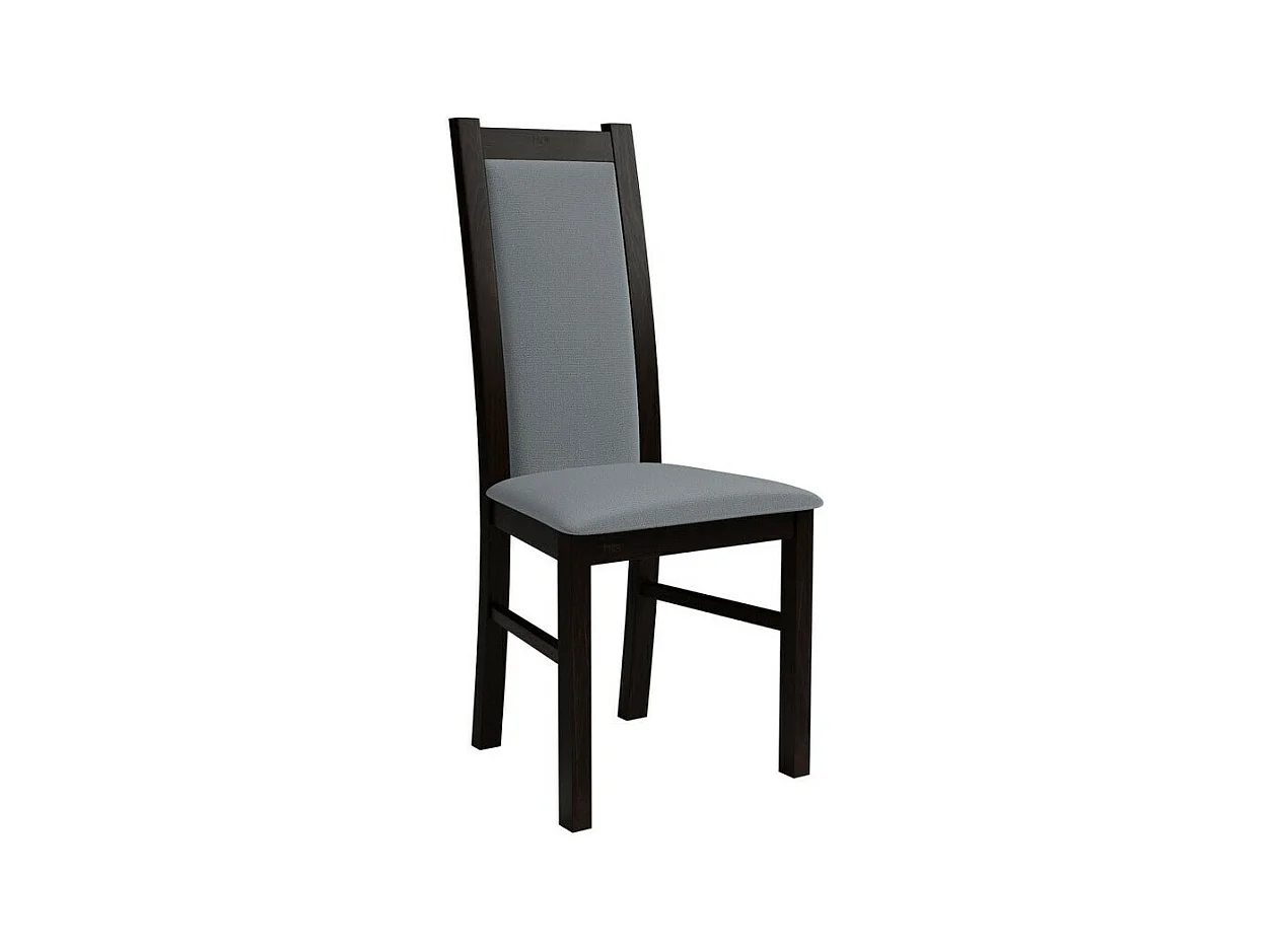 Silla Sparks 116, Wengué|Gris, 95x44x40cm, Tapiz, De madera, Madera