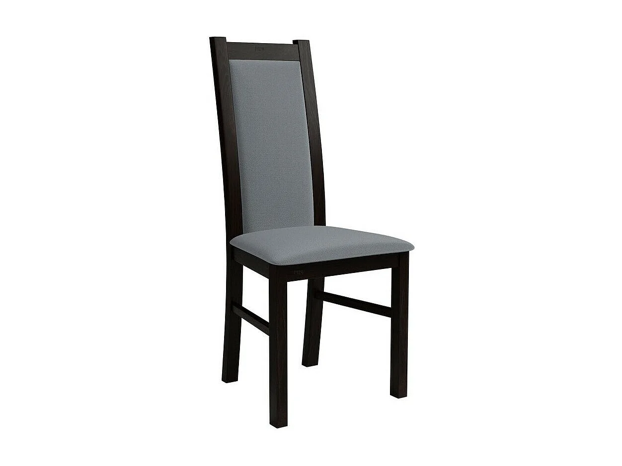 Silla Sparks 116, Wengué|Gris, 95x44x40cm, Tapiz, De madera, Madera