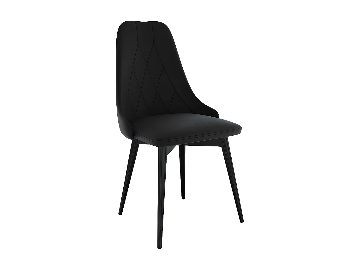 Chaise Racine 112, 99x54x60cm, Tissu, En bois, Stratifié