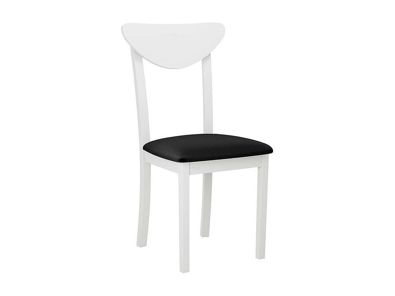 Silla Victorville 339, Negro|Blanco, 90x43x40cm, Tapiz, De madera, Madera