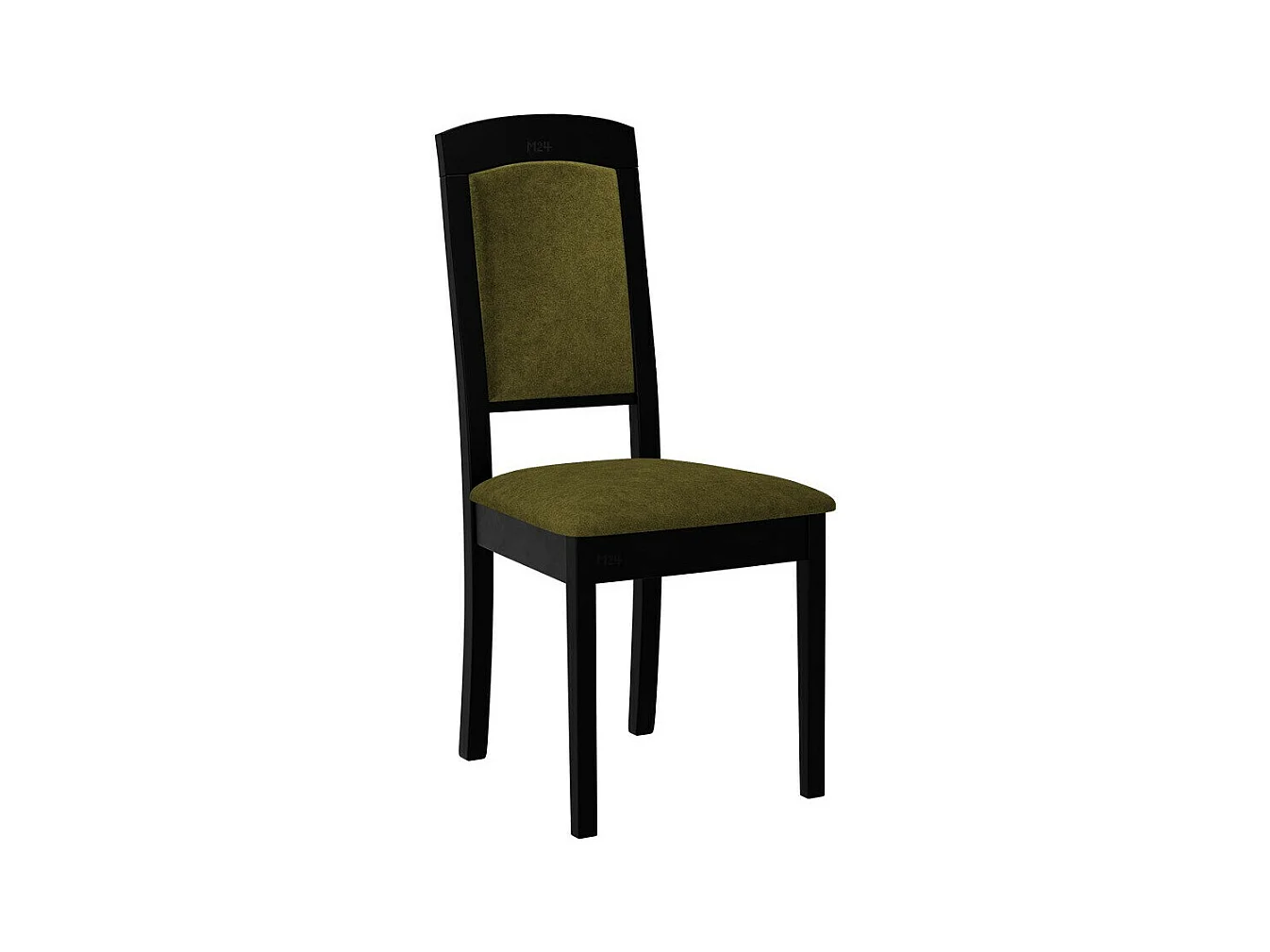 Silla Victorville 338, Verde|Negro, 96x47x43cm, Tapiz, De madera, Madera