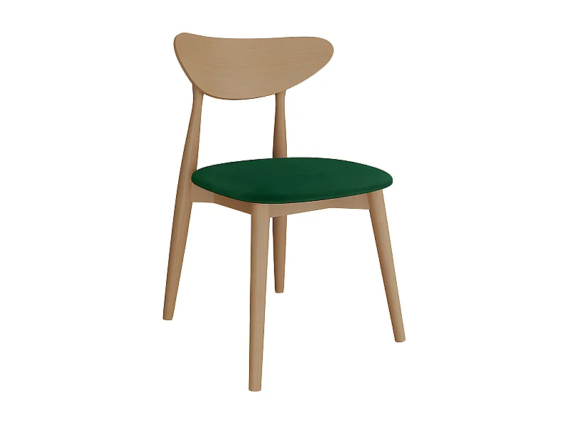 Silla Racine 110, 79x49x49cm, Tapiz, De madera, Aglomerado laminado