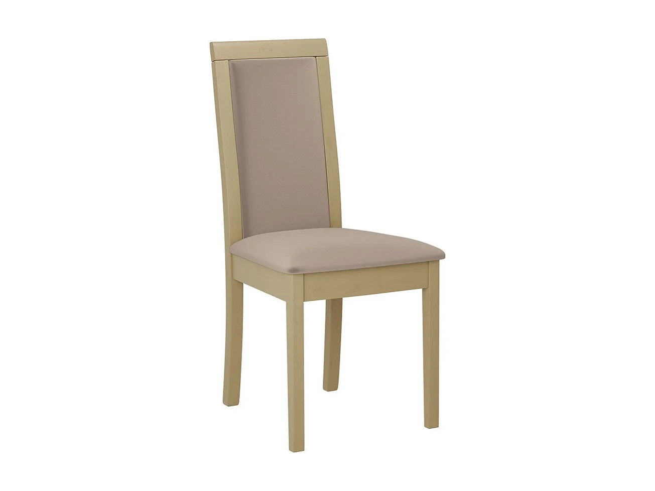 Silla Victorville 343, De color marrón claro|Roble Sonoma, 93x45x41cm, Tapiz, De madera