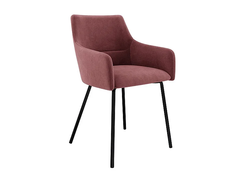 Chaise Jackson 109, 81x54x57cm, Tapisserie, Métallique, Bois