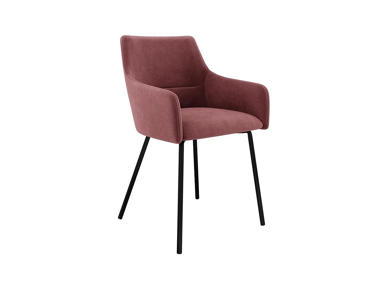 Chaise Jackson 109, 81x54x57cm, Tapisserie, Métallique, Bois