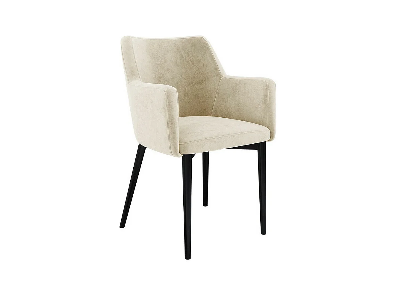 Chaise Jackson 108, 83x57x50cm, Tapisserie, Métallique, Bois