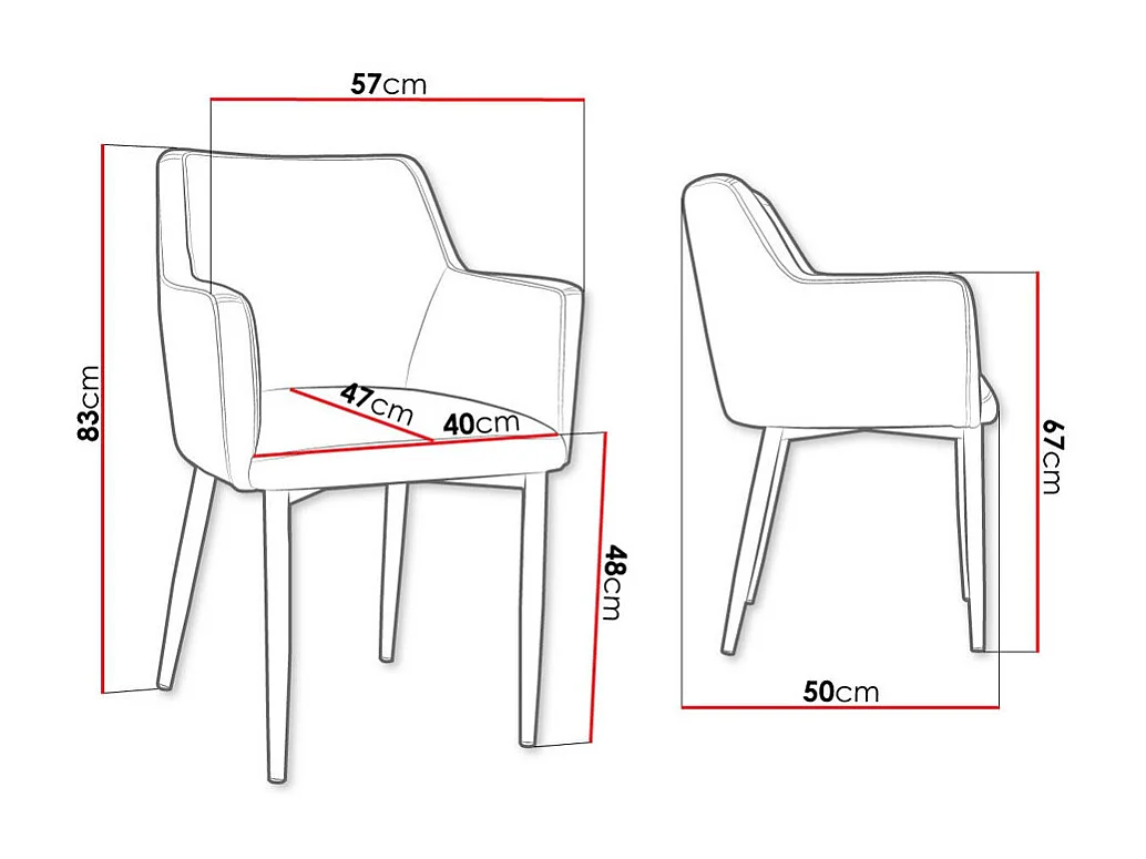 Silla Jackson 108, 83x57x50cm, Tapiz, Metálico, Madera