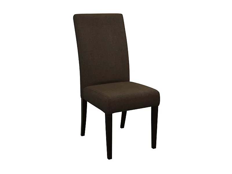 Silla Sparks 184, Marrón oscuro|Wengué, 105x45x42cm, Tapiz, De madera, Madera