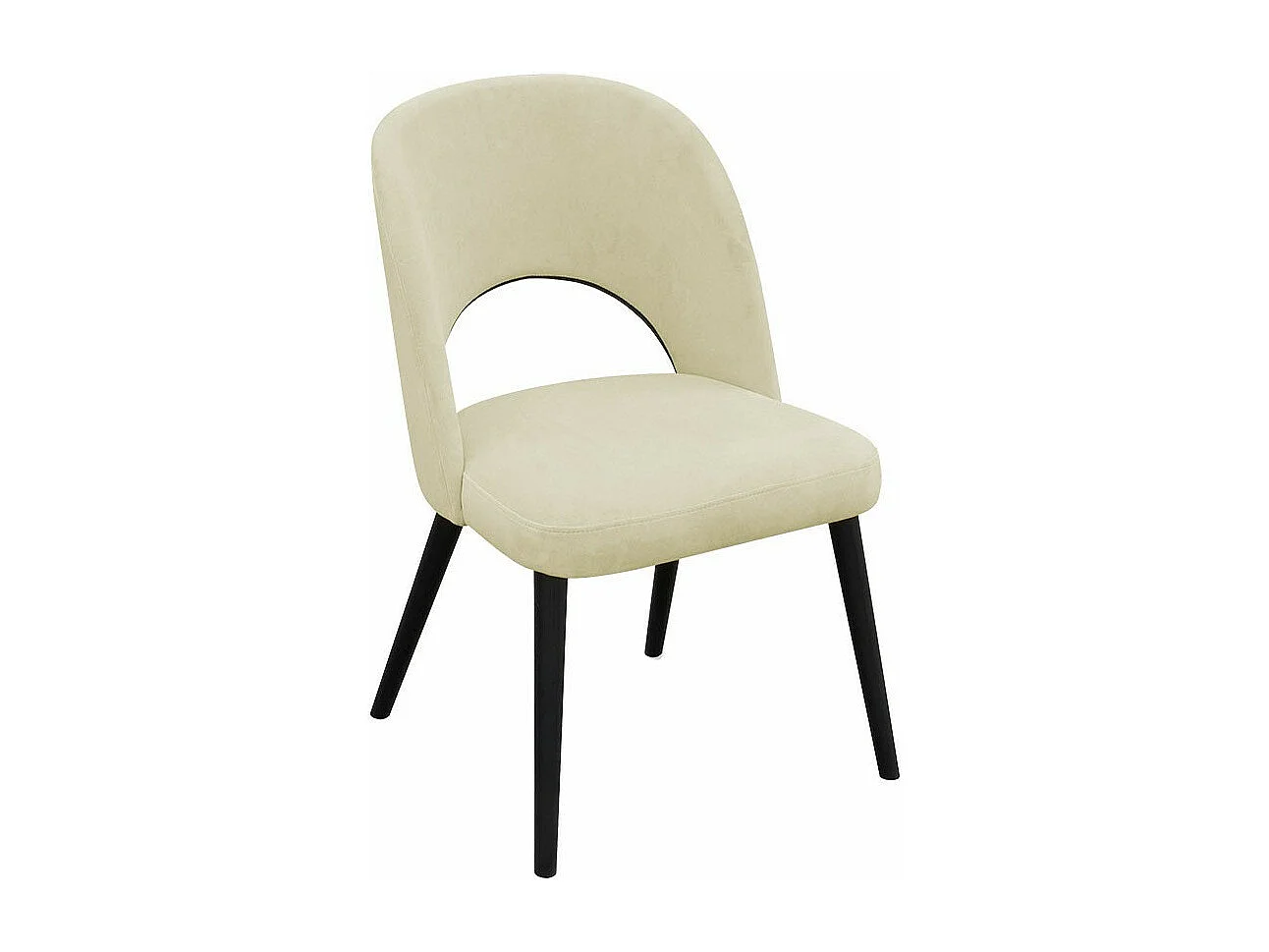 Chaise Sparks 197, Noir, 81x50x44cm, Tapisserie, En bois, Polywood|Bois