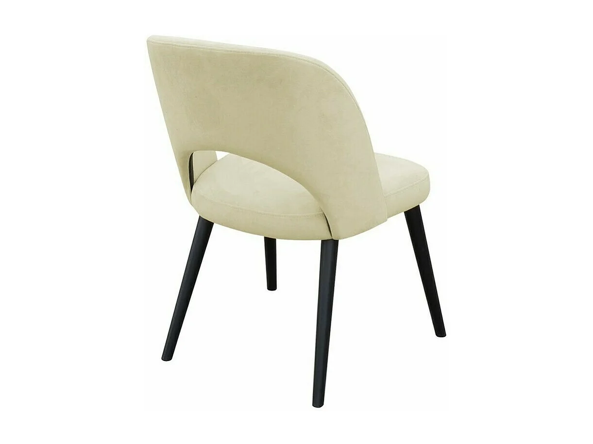 Chaise Sparks 197, Noir, 81x50x44cm, Tapisserie, En bois, Polywood|Bois