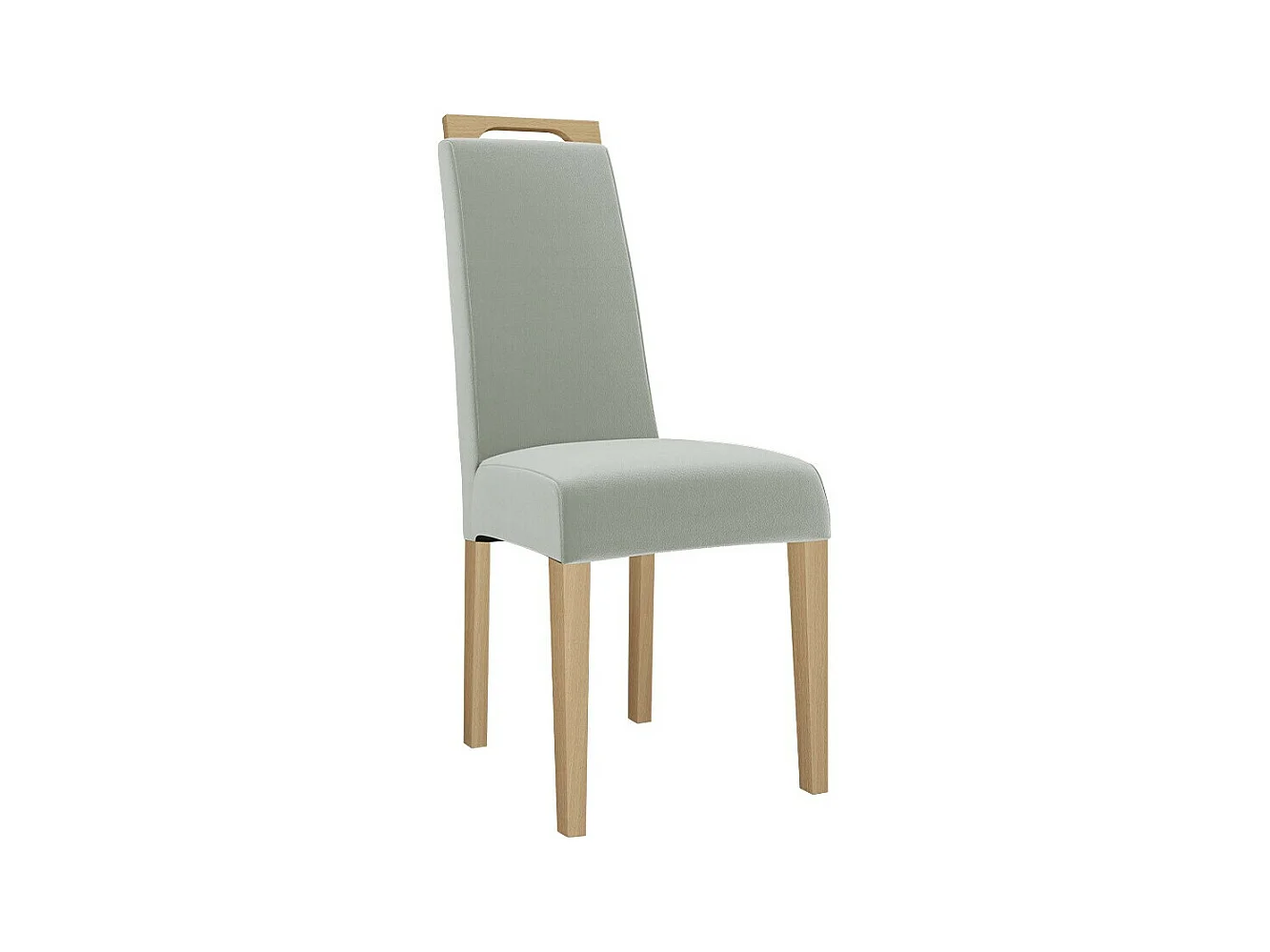 Chaise Sparks 199, Gris clair|Hêtre, 100x39x59cm, Tapisserie, En bois, Bois