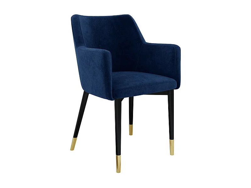 Chaise Jackson 108, 83x57x50cm, Tissu, Métallique, Bois