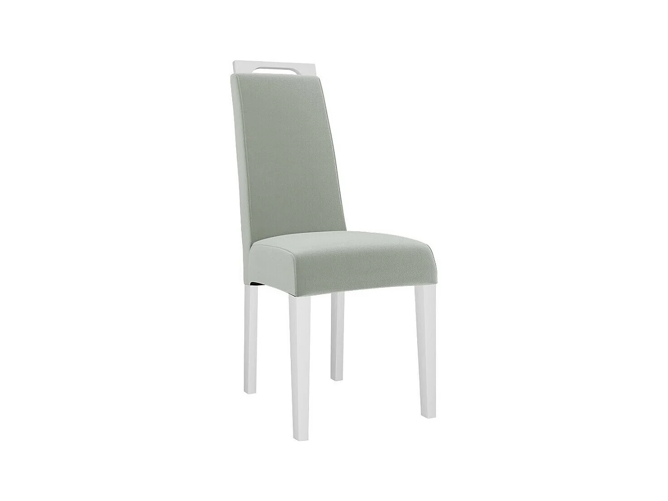 Chaise Sparks 199, Blanc|Gris clair, 100x39x59cm, Tapisserie, En bois, Bois