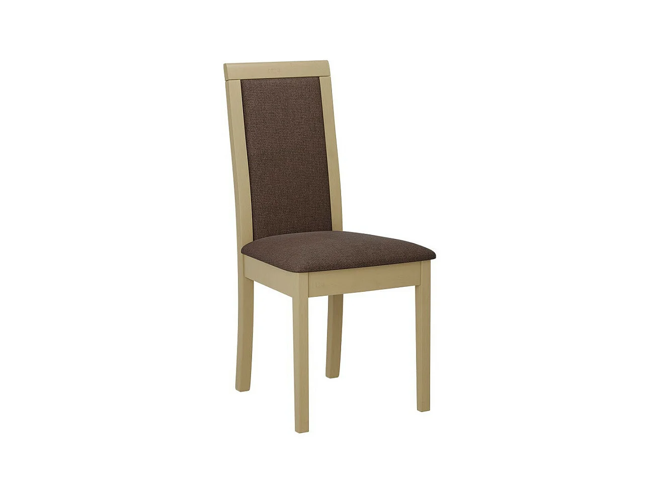 Chaise Victorville 343, Marron|Sonoma chêne, 93x47x53cm, Tapisserie, En bois, Bois