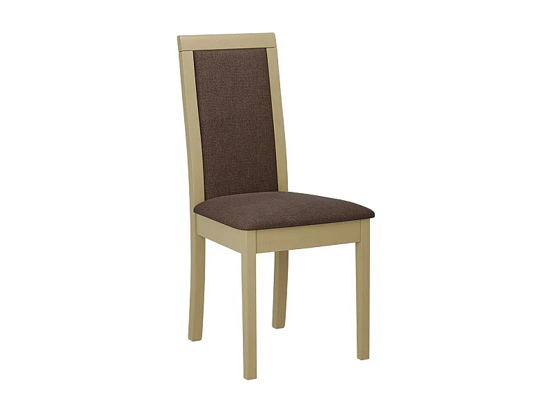 Silla Victorville 343, Roble Sonoma|Marrón, 93x45x41cm, Tapiz, De madera, Madera