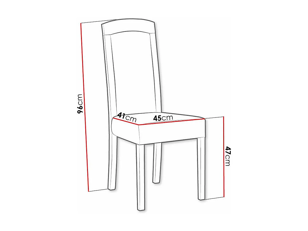 Chaise Victorville 345, Brun clair|Sonoma chêne, 96x45x52cm, Tapisserie, En bois, Bois