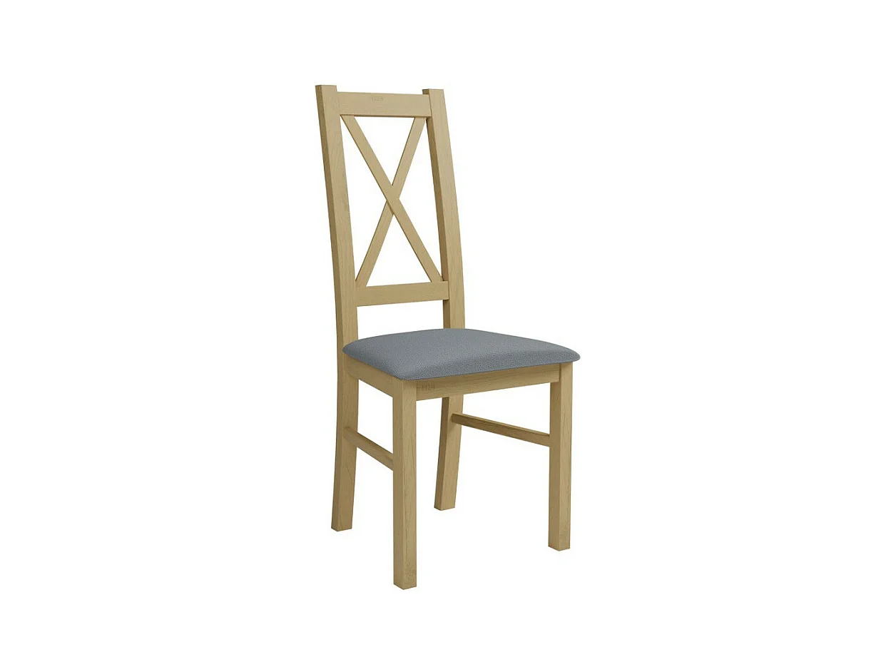 Silla Sparks 117, Roble Sonoma|Gris, 95x46x40cm, Tapiz, De madera, Madera