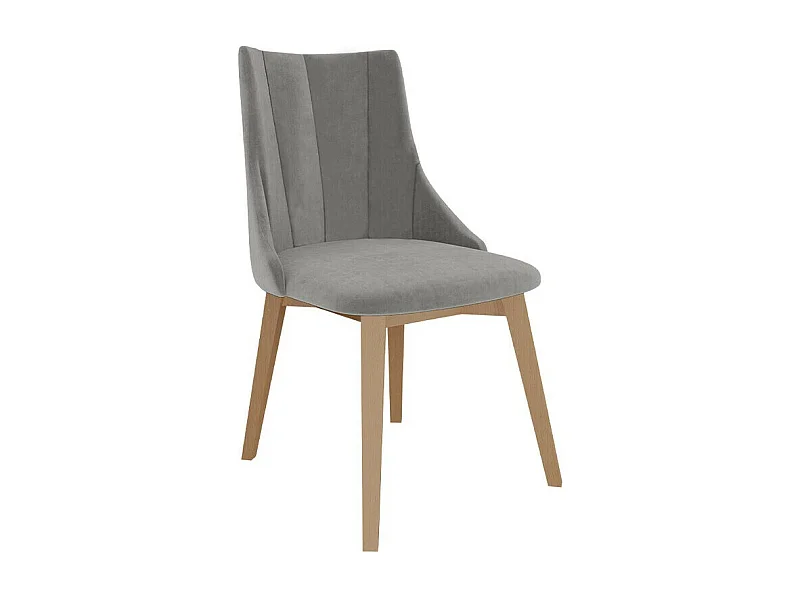 Chaise Racine 114, 85x53x56cm, Tissu, En bois, Stratifié